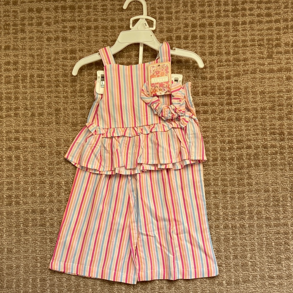 Btween Girls 2 Piece Striped Set Size‎ 18 Months NWT